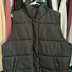 Black Quilted Puffer Vest